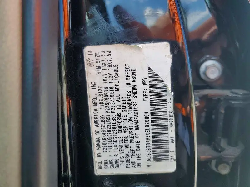 2014 ACURA RDX   