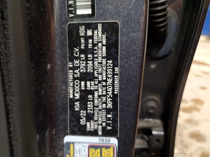 2022 KIA FORTE GT LINE  