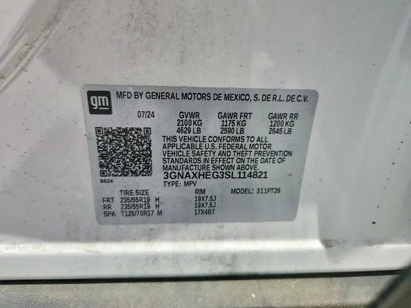 2025 CHEVROLET EQUINOX LT  