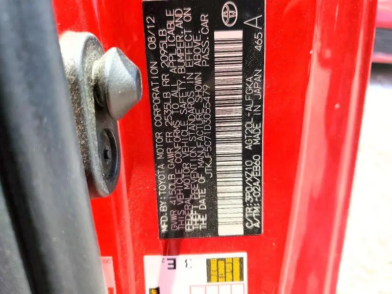 2013 SCION TC RELEASE SERIES 8.0  