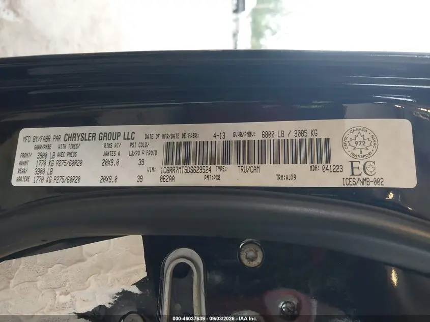 2013 RAM 1500 SPORT