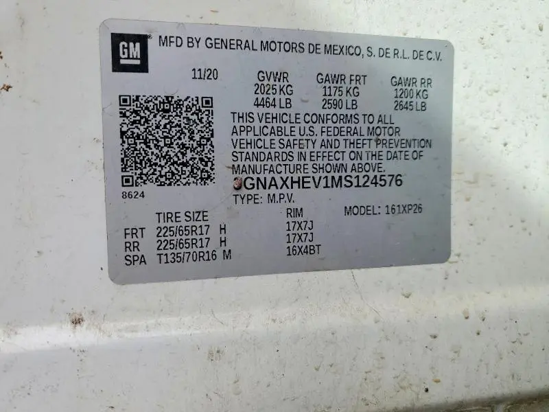 2021 CHEVROLET EQUINOX LS  