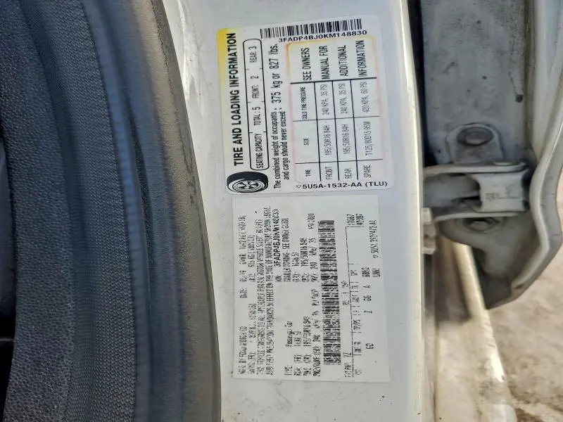 2019 FORD FIESTA SE  