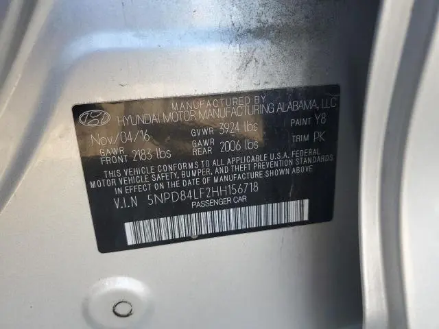 2017 HYUNDAI ELANTRA SE  