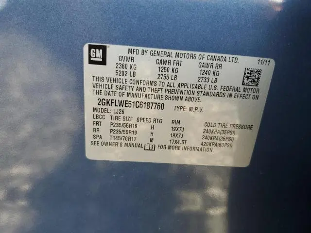 2012 GMC TERRAIN SLT  
