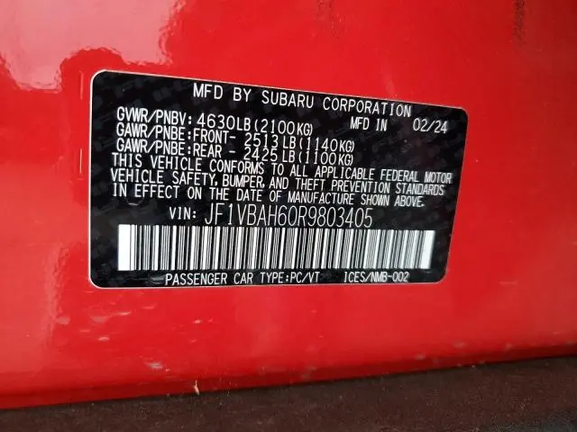 2024 SUBARU WRX PREMIUM  