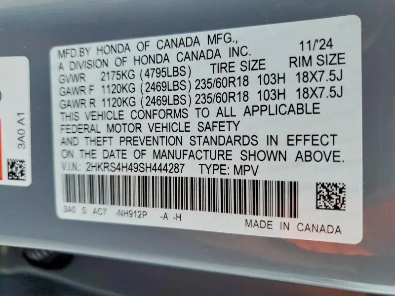 2025 HONDA CR-V EX  