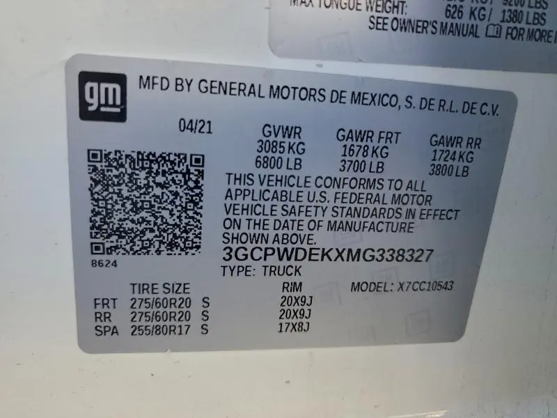 2021 CHEVROLET SILVERADO C1500 RST  