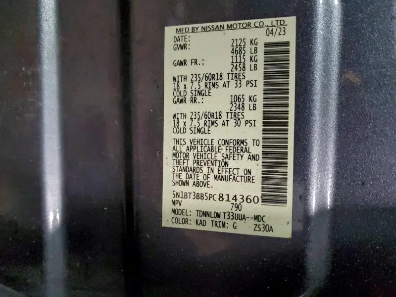 2023 NISSAN ROGUE SV  