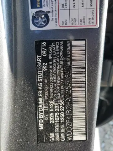 2017 MERCEDES-BENZ E 300  