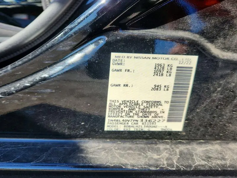 2023 NISSAN ALTIMA SV  