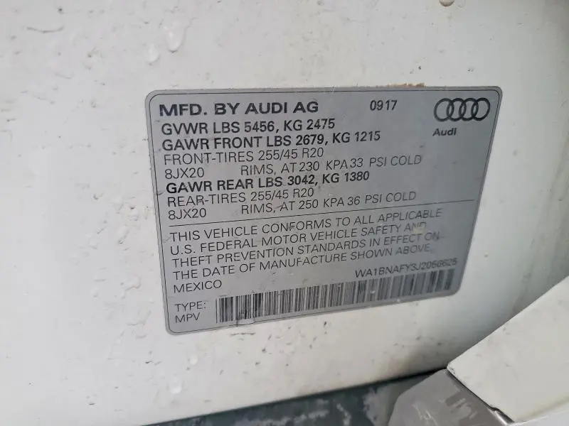 2018 AUDI Q5 PREMIUM PLUS  