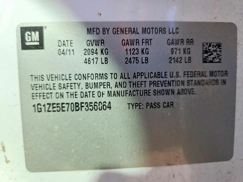 2011 CHEVROLET MALIBU LTZ  