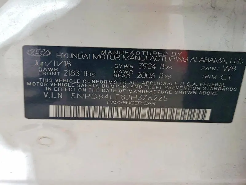 2018 HYUNDAI ELANTRA VALUE EDITION  