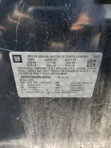 2017 GMC TERRAIN SLE  