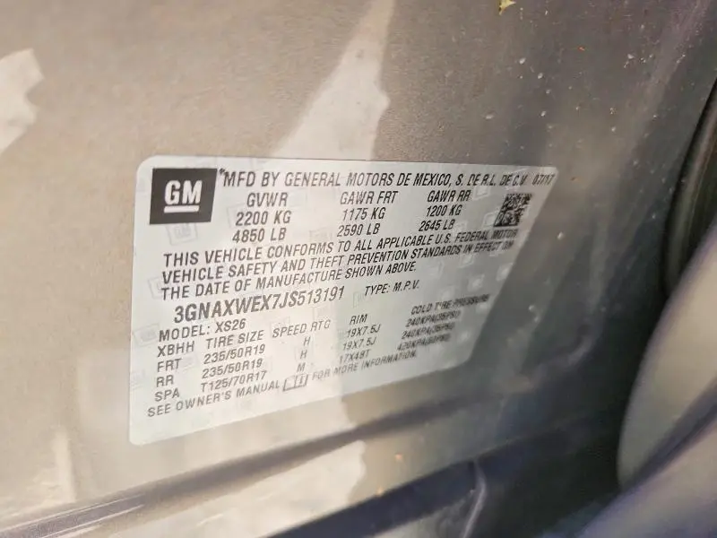 2018 CHEVROLET EQUINOX PREMIER  