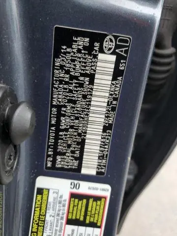 2014 TOYOTA COROLLA L  