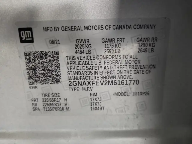 2021 CHEVROLET EQUINOX