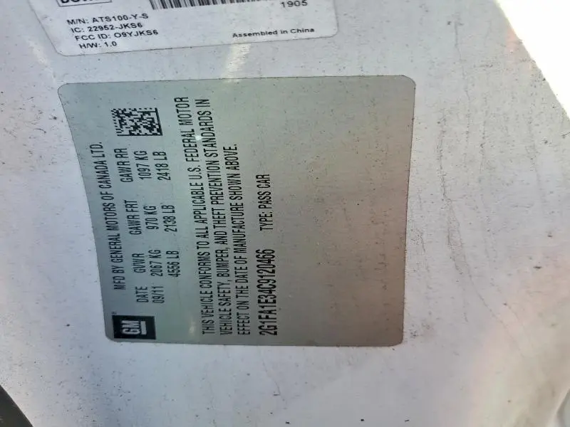 2012 CHEVROLET CAMARO LS  