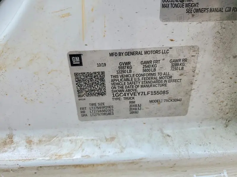 2020 CHEVROLET SILVERADO K3500 HIGH COUNTRY  