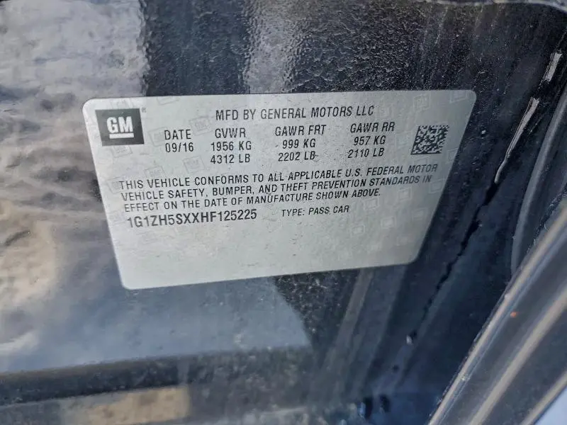 2017 CHEVROLET MALIBU PREMIER  