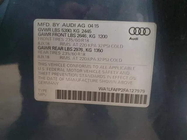 2015 AUDI Q5 PREMIUM PLUS  