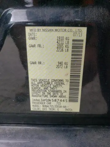 2013 NISSAN ALTIMA 2.5  