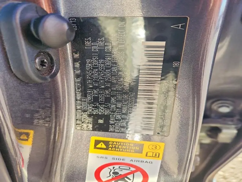 2013 TOYOTA HIGHLANDER LIMITED  