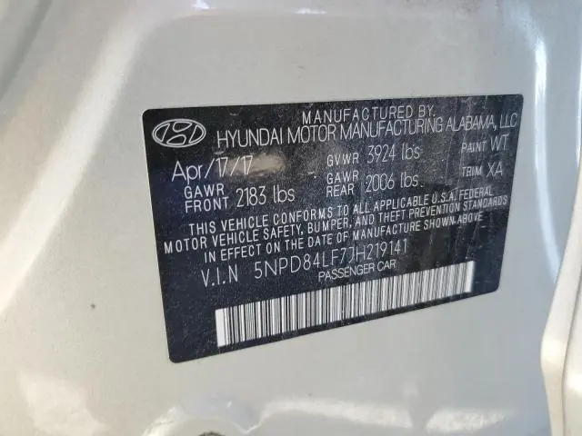 2018 HYUNDAI ELANTRA SEL  