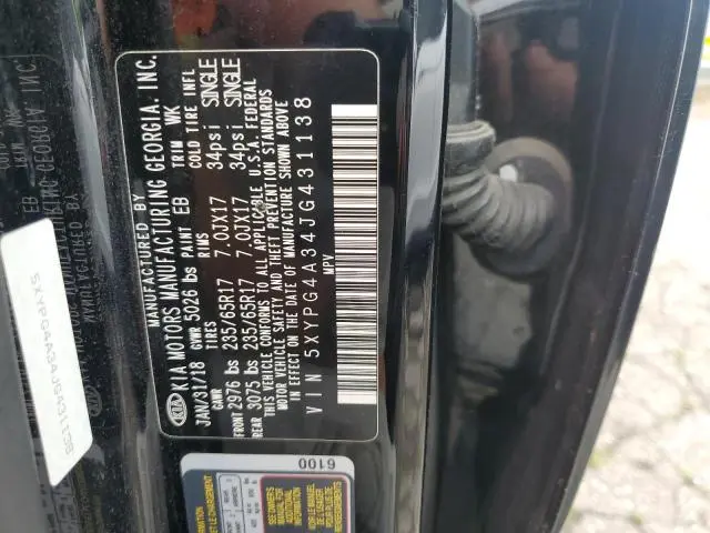 2018 KIA SORENTO LX  
