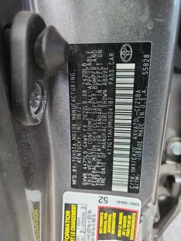 2021 TOYOTA CAMRY SE  