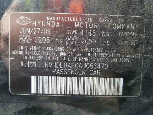 2010 HYUNDAI ELANTRA TOURING GLS