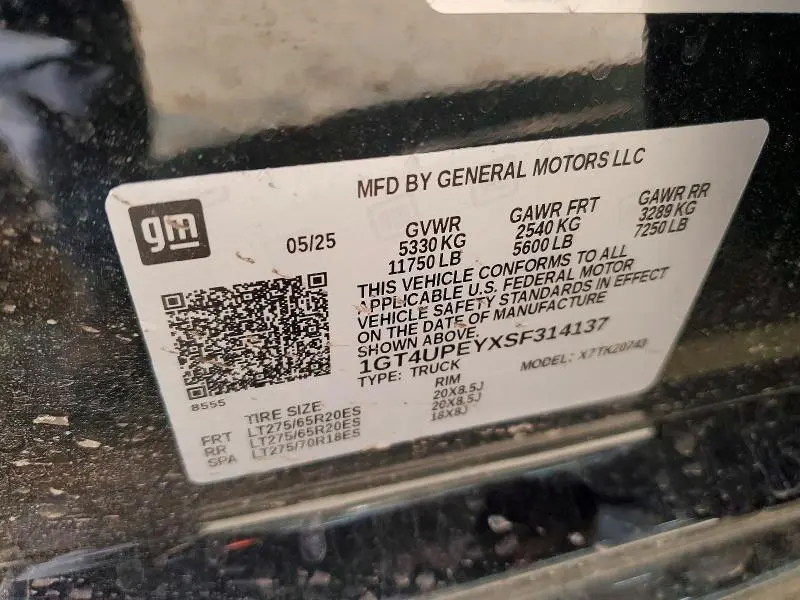 2025 GMC SIERRA K2500 AT4  