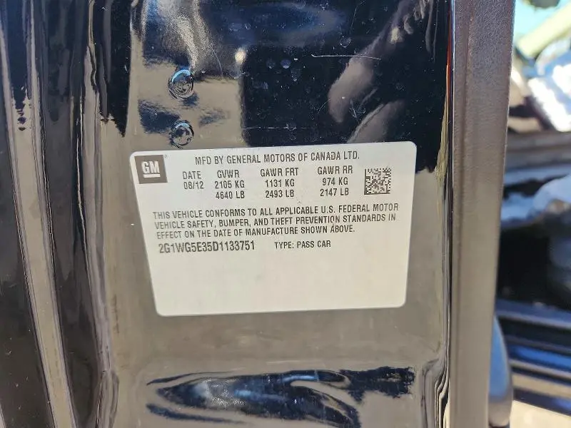 2013 CHEVROLET IMPALA LT  