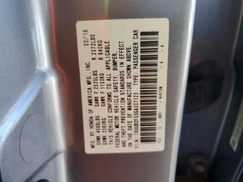 2016 ACURA TLX TECH  