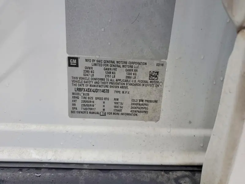 2018 BUICK ENVISION PREMIUM II  