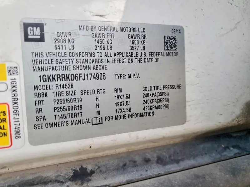 2015 GMC ACADIA SLT-1  