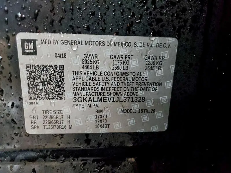 2018 GMC TERRAIN SLE  