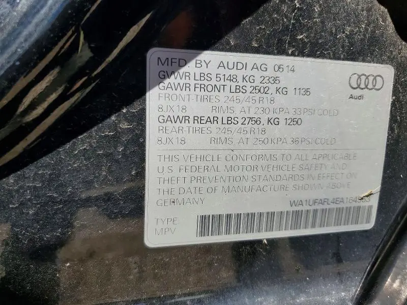 2014 AUDI A4 ALLROAD PREMIUM PLUS  