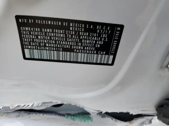 2018 VOLKSWAGEN JETTA SE  