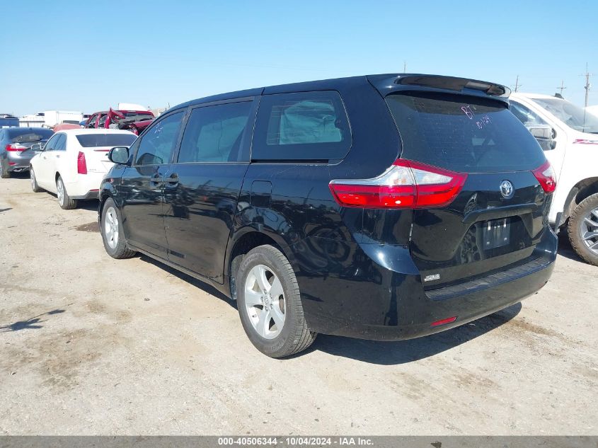 2016 TOYOTA SIENNA L 7 PASSENGER