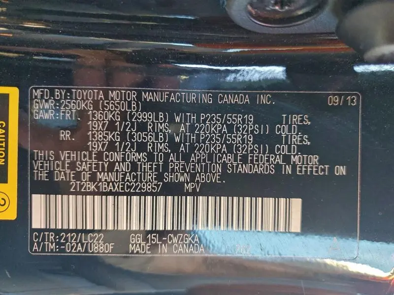 2014 LEXUS RX 350 BASE  