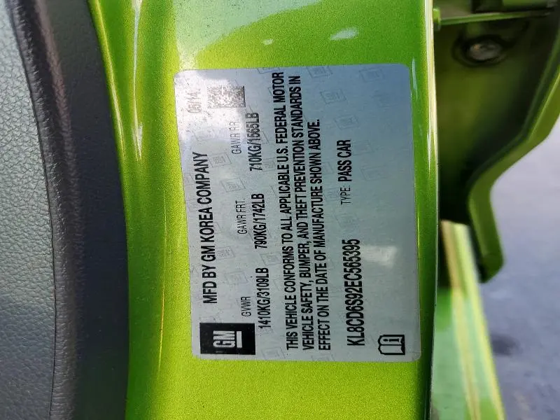 2014 CHEVROLET SPARK 1LT  