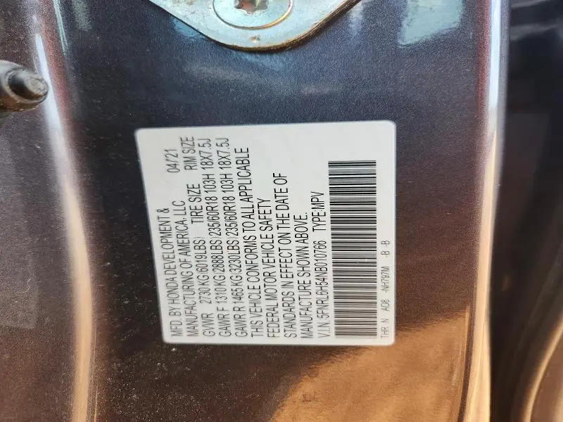 2022 HONDA ODYSSEY EX  