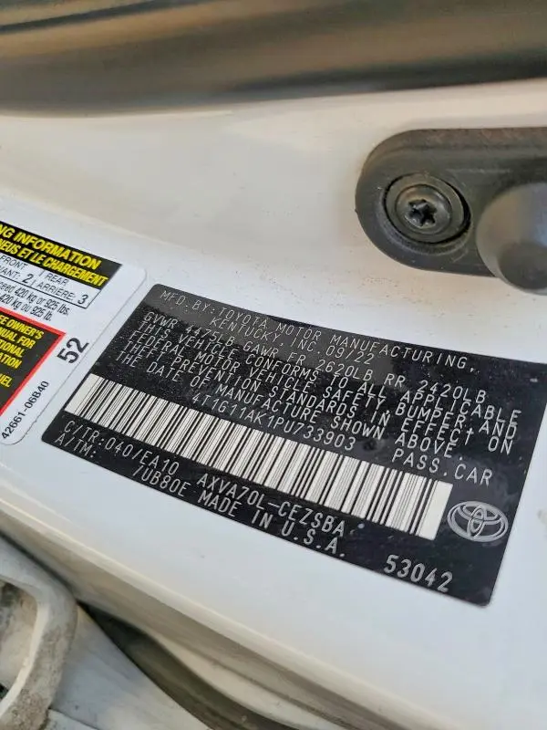 2023 TOYOTA CAMRY SE NIGHT SHADE  