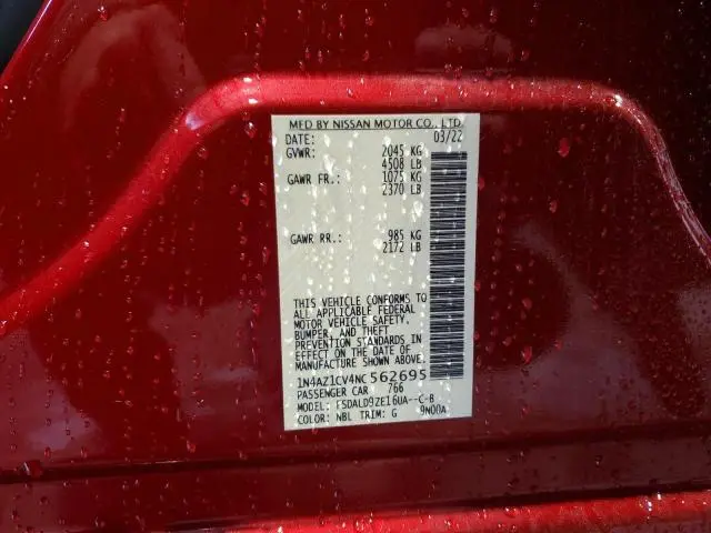 2022 NISSAN LEAF SV  