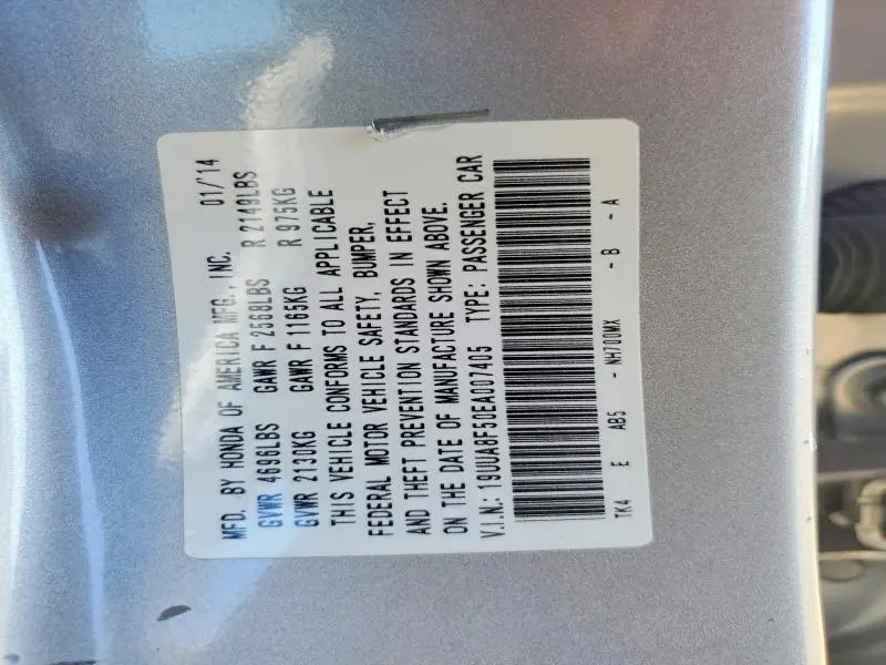 2014 ACURA TL TECH  
