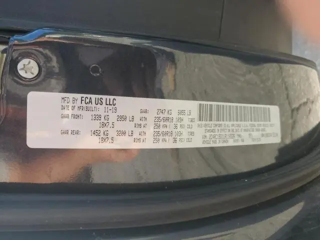 2020 CHRYSLER PACIFICA TOURING L  