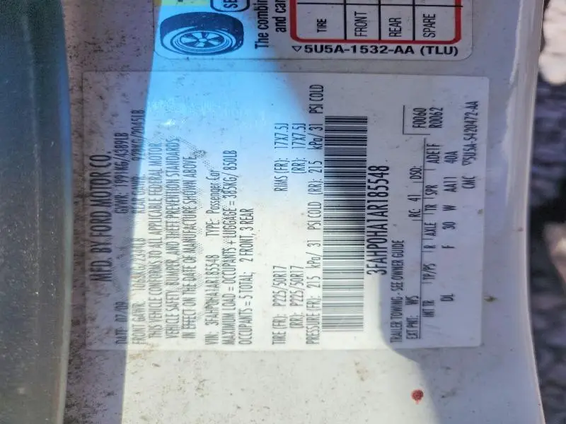2010 FORD FUSION SE  
