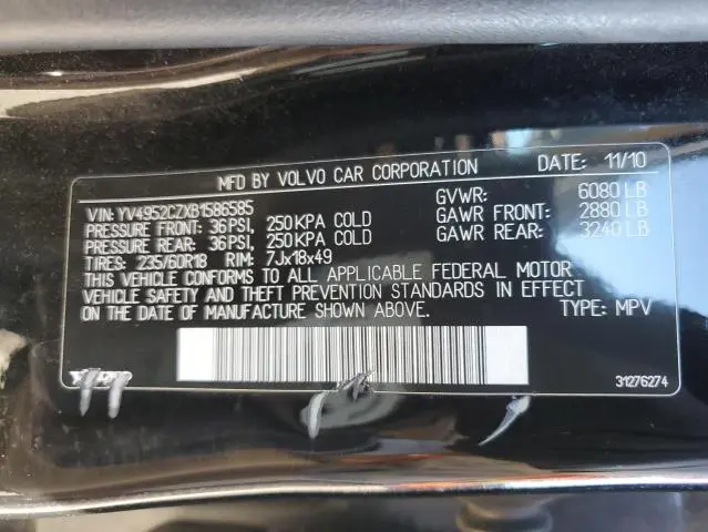 2011 VOLVO XC90 3.2